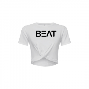 BEAT front knot cropped T