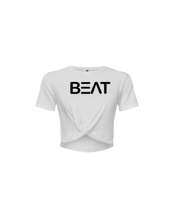 BEAT front knot cropped T